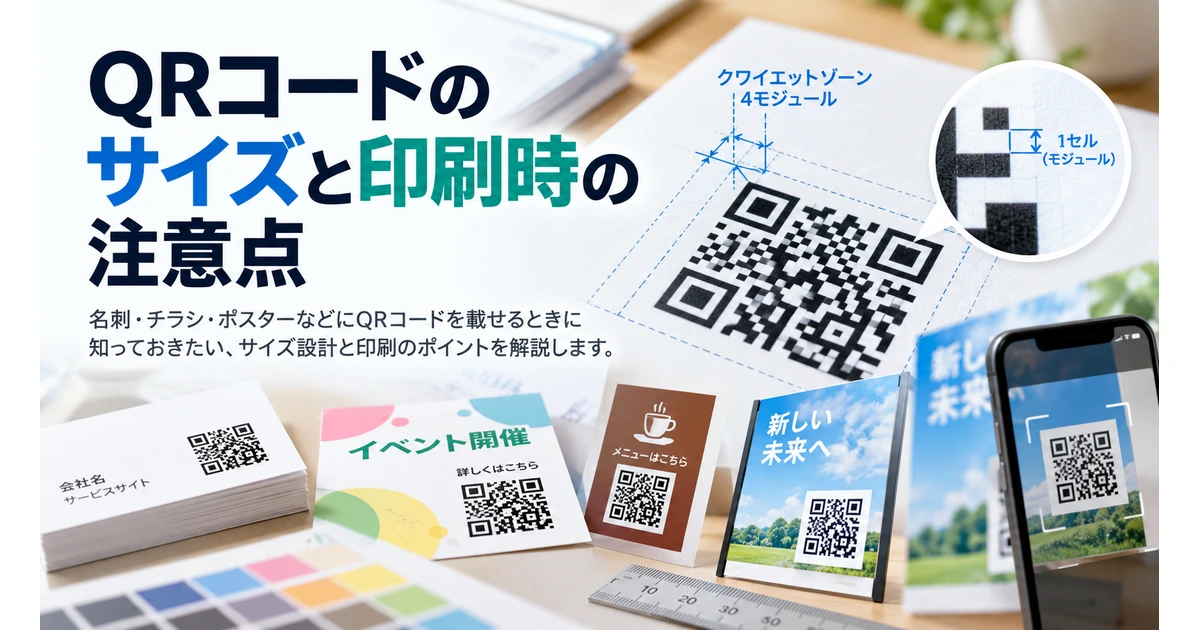 QRコードのサイズと印刷時の注意点の記事イメージ